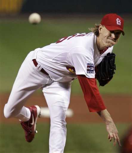 David Eckstein with 2006 World Series MVP Trophy St. Louis