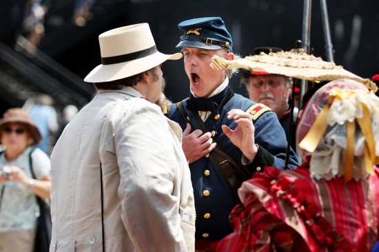 Surrender of Fort Sumter re-enacted