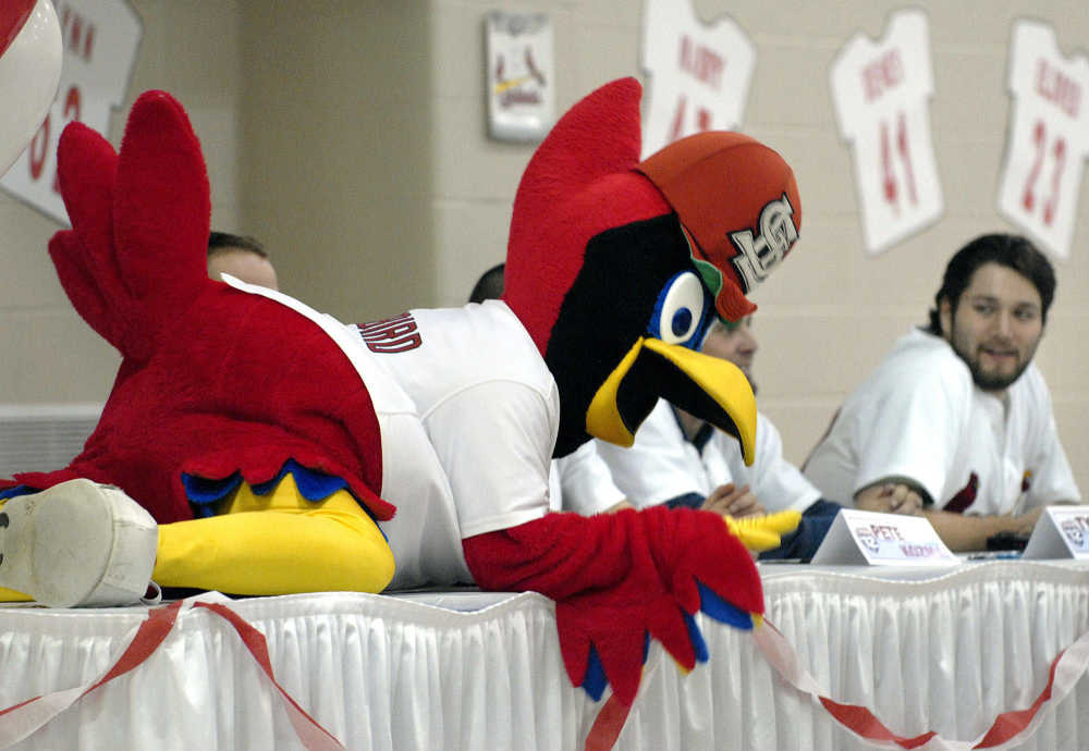 St Louis Cardinals MLB Fredbird Mascot Plush Hat