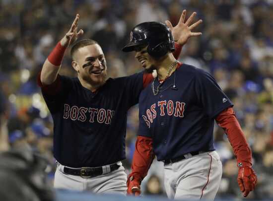A content Mookie Betts has closed the book on his time in Boston