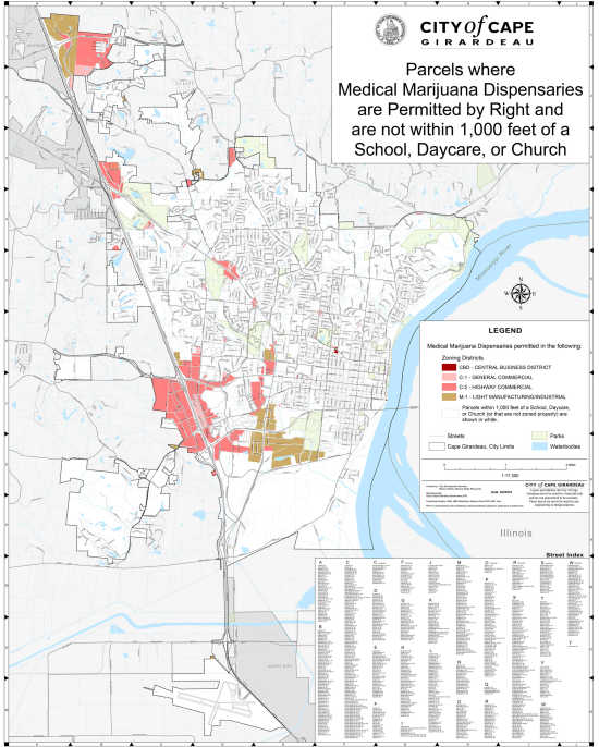 Cape Girardeau Zoning Map Local News: City Of Cape Girardeau Looks To Limit Locations For Medical  Marijuana Facilities; Jackson Also Seeks Restrictions (5/10/19) | Southeast  Missourian Newspaper, Cape Girardeau, Mo