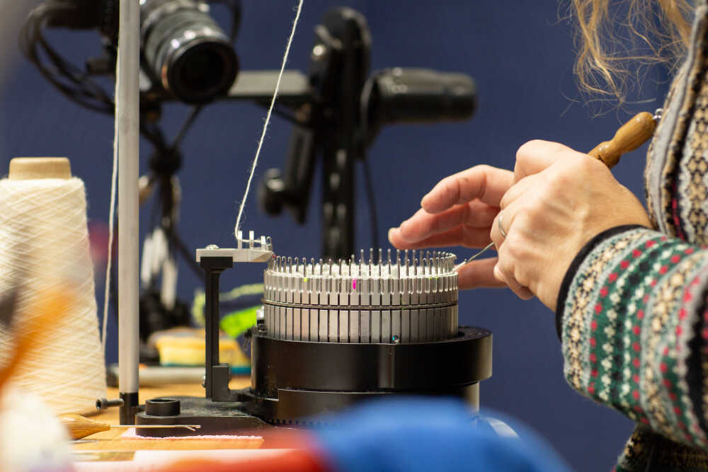 Tru-knit - circular knitting machine by Jamie Mayfield
