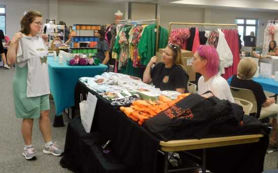 Team merchandise on display at local store, Local News